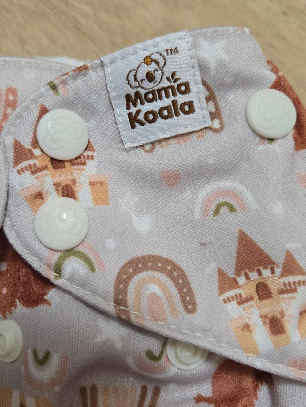 Mama koala one size pocket cloth diaper pink fantasy print